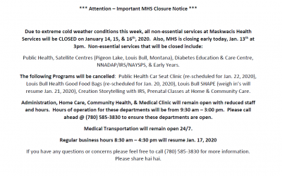 MHS Office Closure