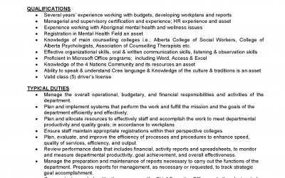 Maskwacis Counselling & Support Services Employment Opportunity