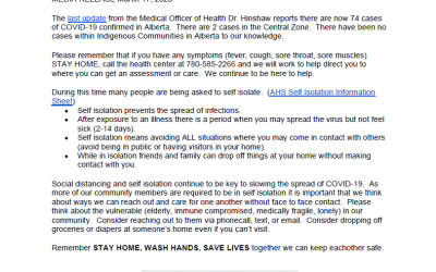 MHS Media Release – COVID-19 March 17, 2020