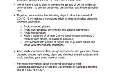 Important Message from Indigenous Services Canada