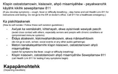 COVID-19 Information for Returning / Departing Travellers