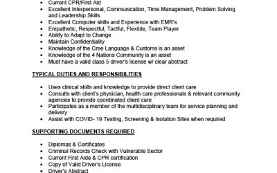 Employment Opportunity – Registered Nurse (2 positions)