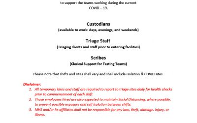 Temporary Employment Opportunities