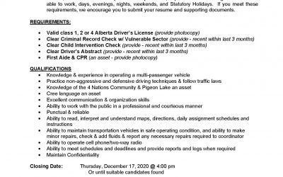 Job Posting – Medical Transportation