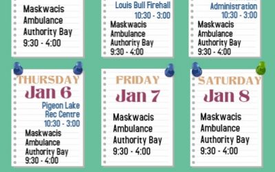 COVID-19 Testing Schedule Jan. 04- Jan. 10, 2021