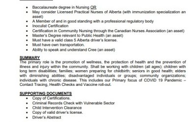 Employment Opportunity – Registered Nurse