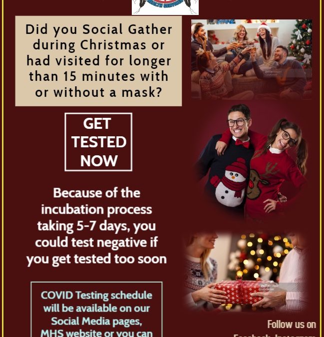 Gathering on Christmas? Get Tested