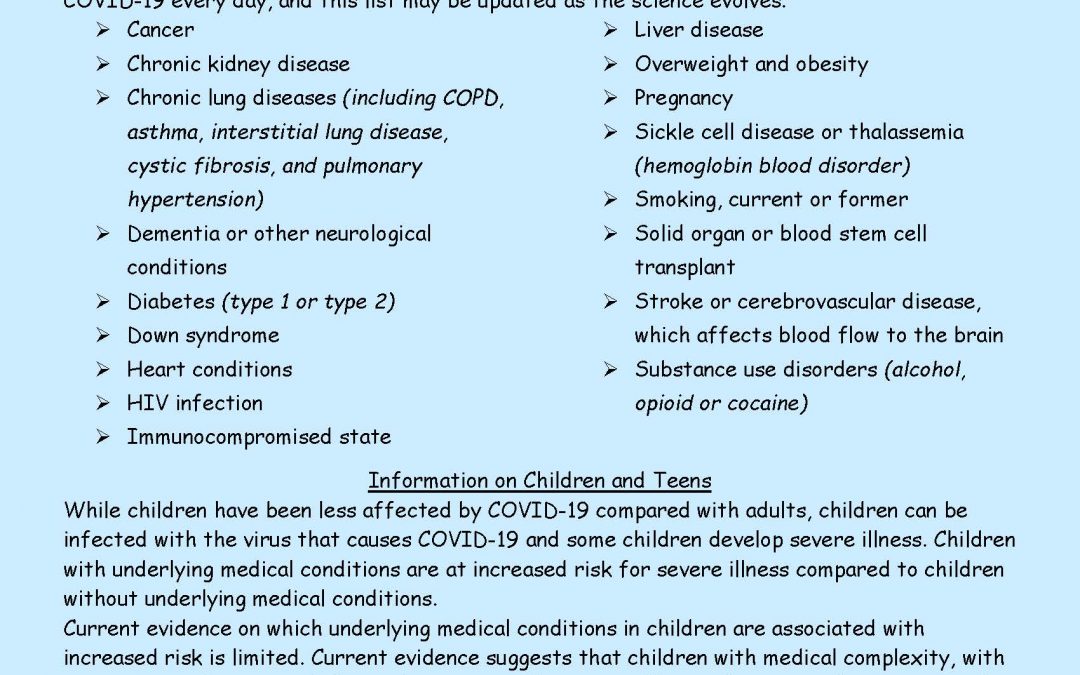 COVID-19 Vaccines and Medical Conditions