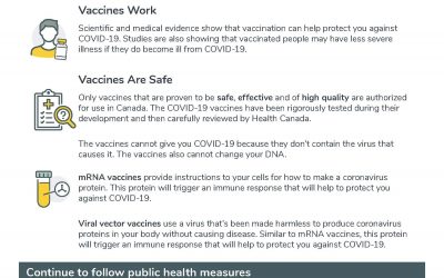 Health Canada information about COVID vaccines