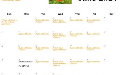 Diabetes Education & Care Centre. June Calendar