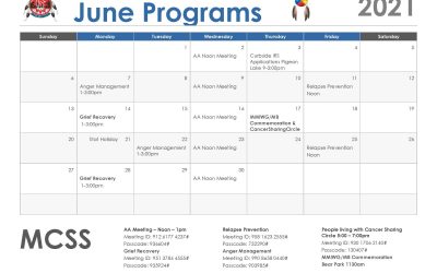 M.C.S.S June Calendar