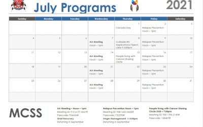 July Programs Calendar