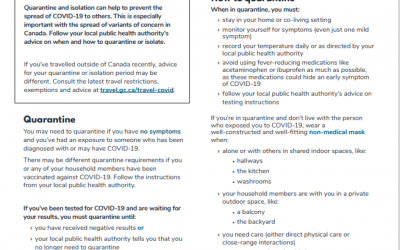 How to quarantine at home