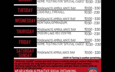 testing & immunization schedule  November 2021